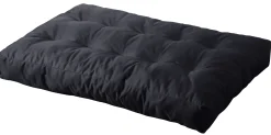 Homeville Siddehynde stof antracitgrå 120x80x15cm