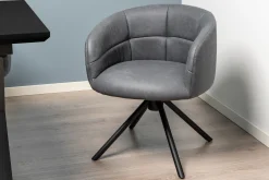 Homeville Silje med drejefunktion suede grå