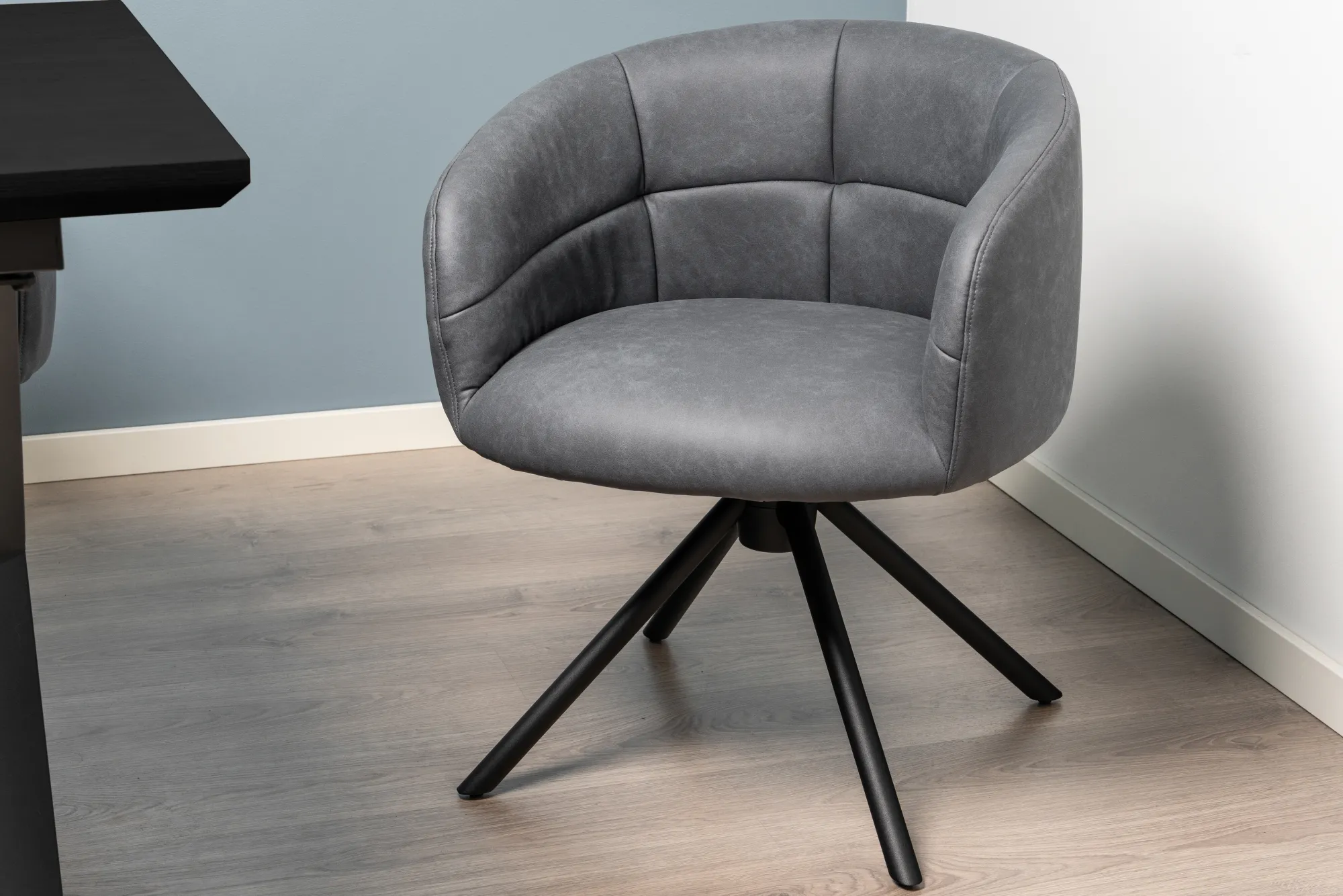 Homeville Silje med drejefunktion suede grå