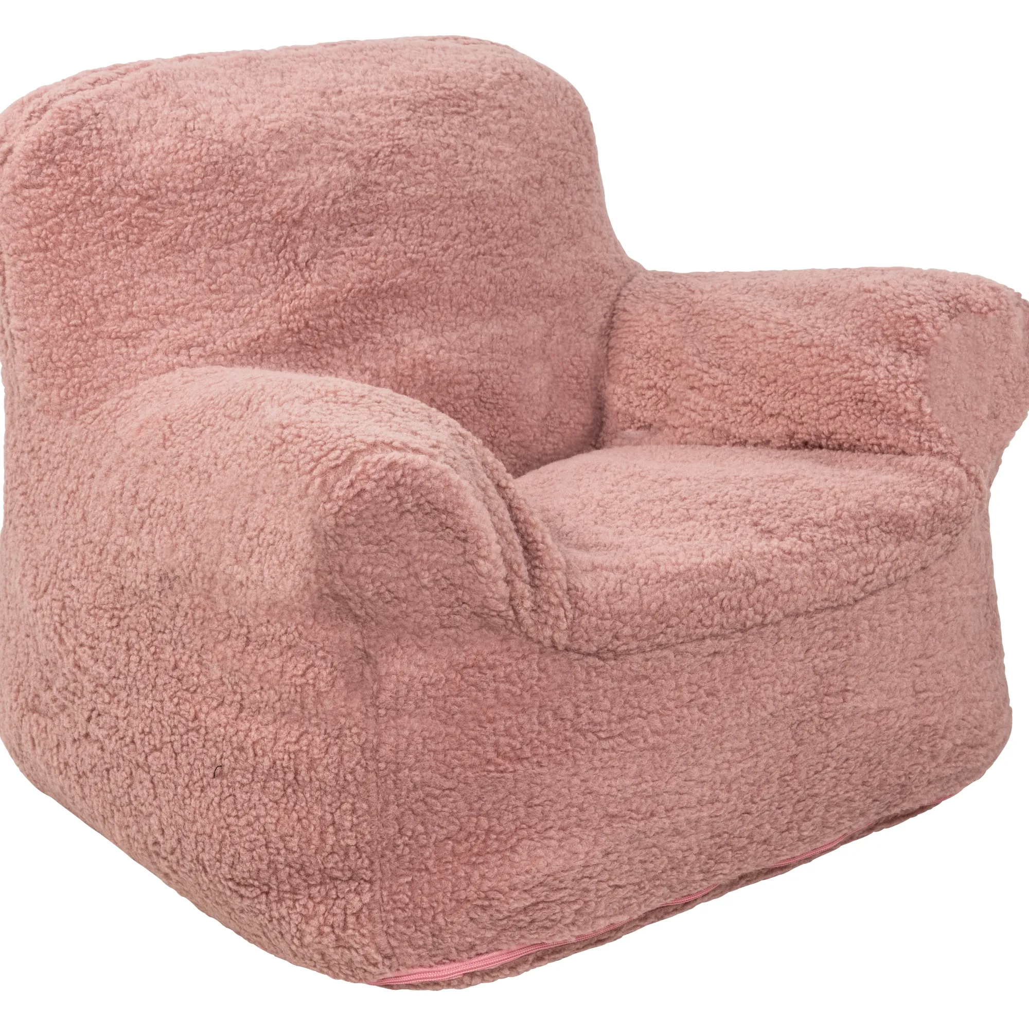 Homeville Sækkestol teddy rosa