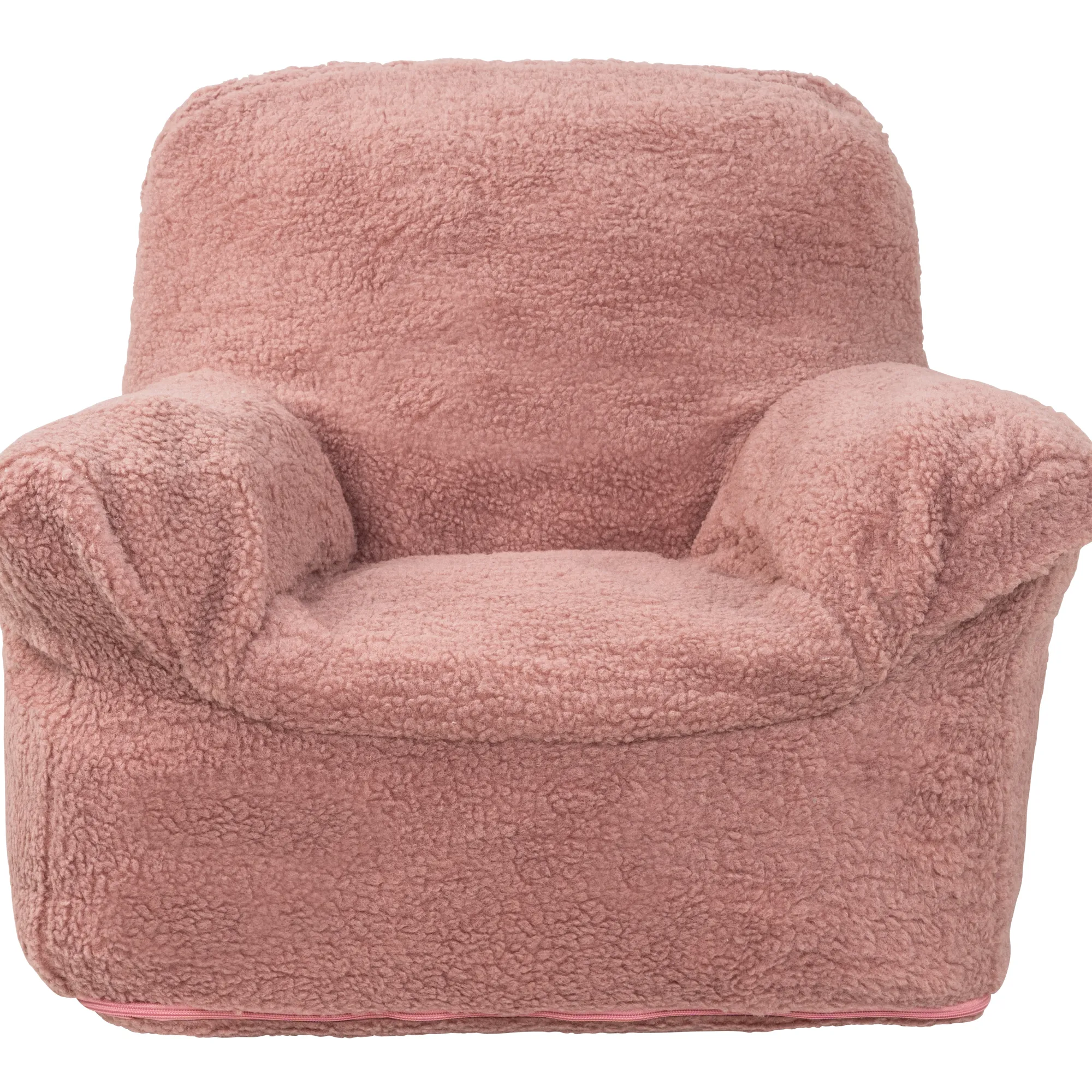 Homeville Sækkestol teddy rosa
