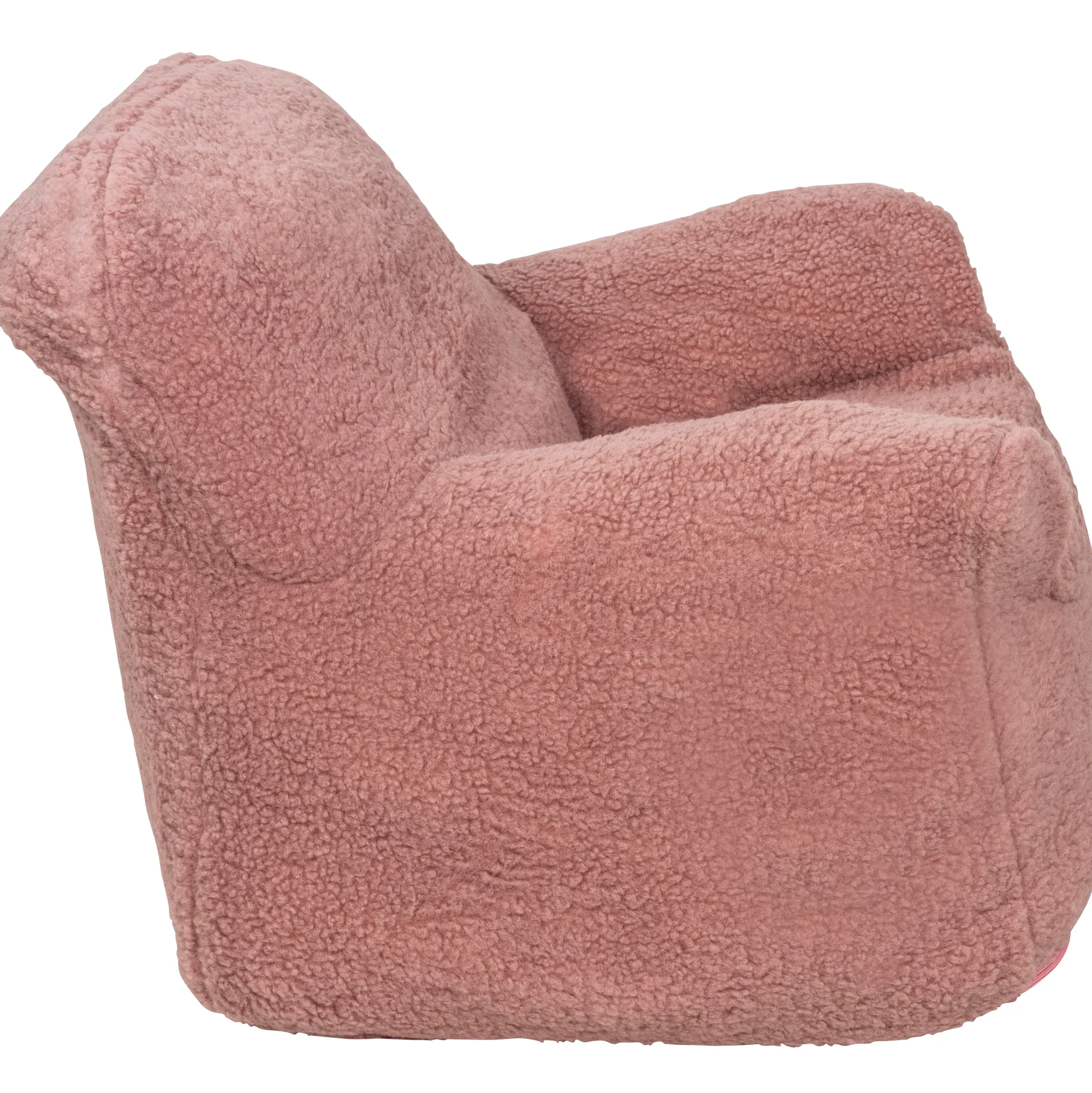 Homeville Sækkestol teddy rosa