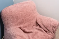 Homeville Sækkestol teddy rosa