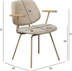 Furnhouse Sofia med armlæn beige
