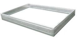 Moreland Sokkel til drivhus med glas sølv 191x313x191cm