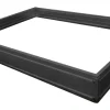 Moreland Sokkel til drivhus med glas sort 191x313x191cm