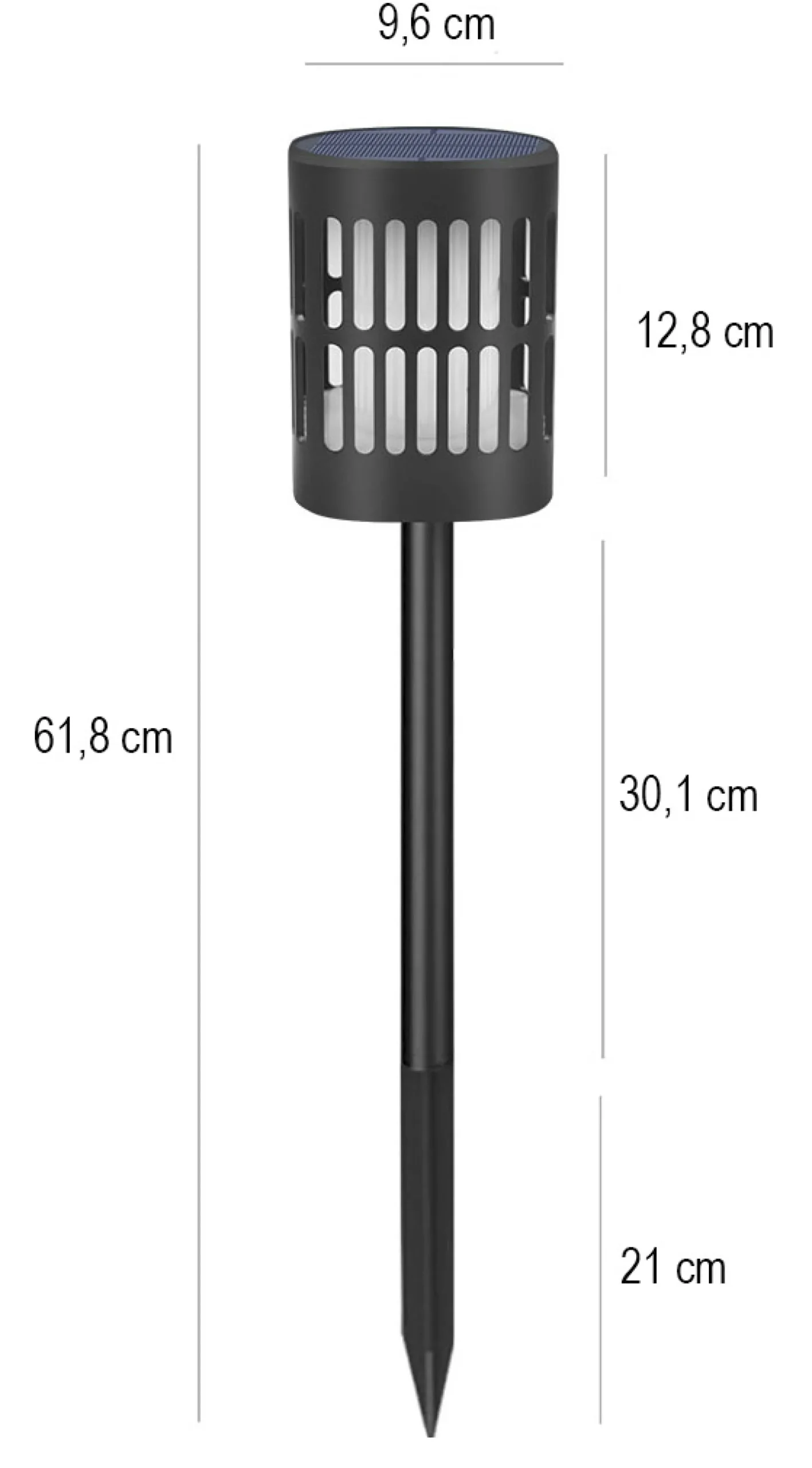 Moreland Solar lanterne med flamme