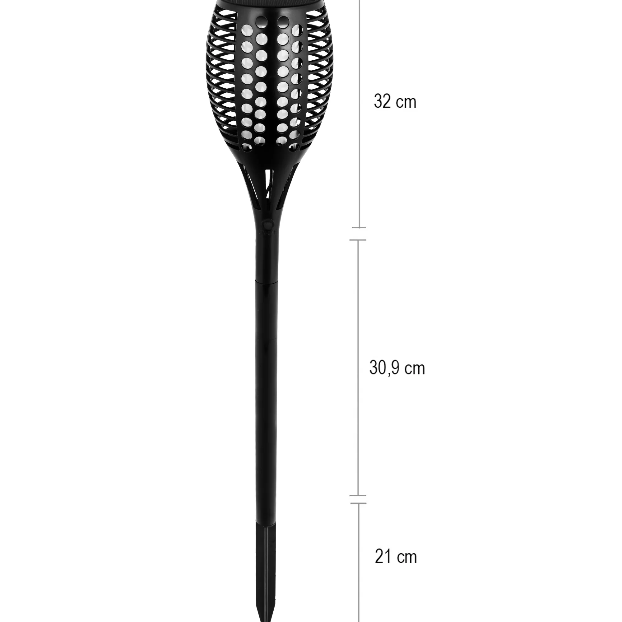 Moreland Solcelle fakkel 96 LED flerfarvet