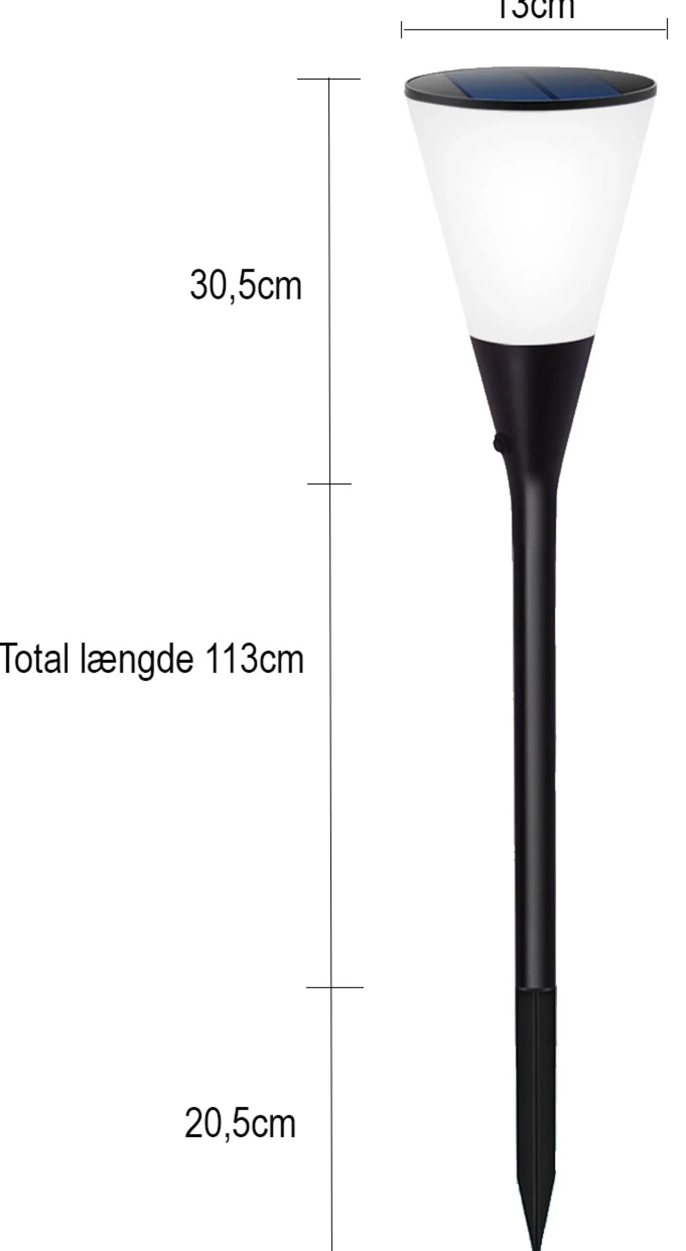 Moreland Solcellelampe flamme LED lys