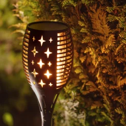 Moreland Solcellelampe flamme 96 LED lys