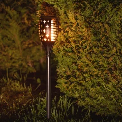 Moreland Solcellelampe flamme 96 LED lys