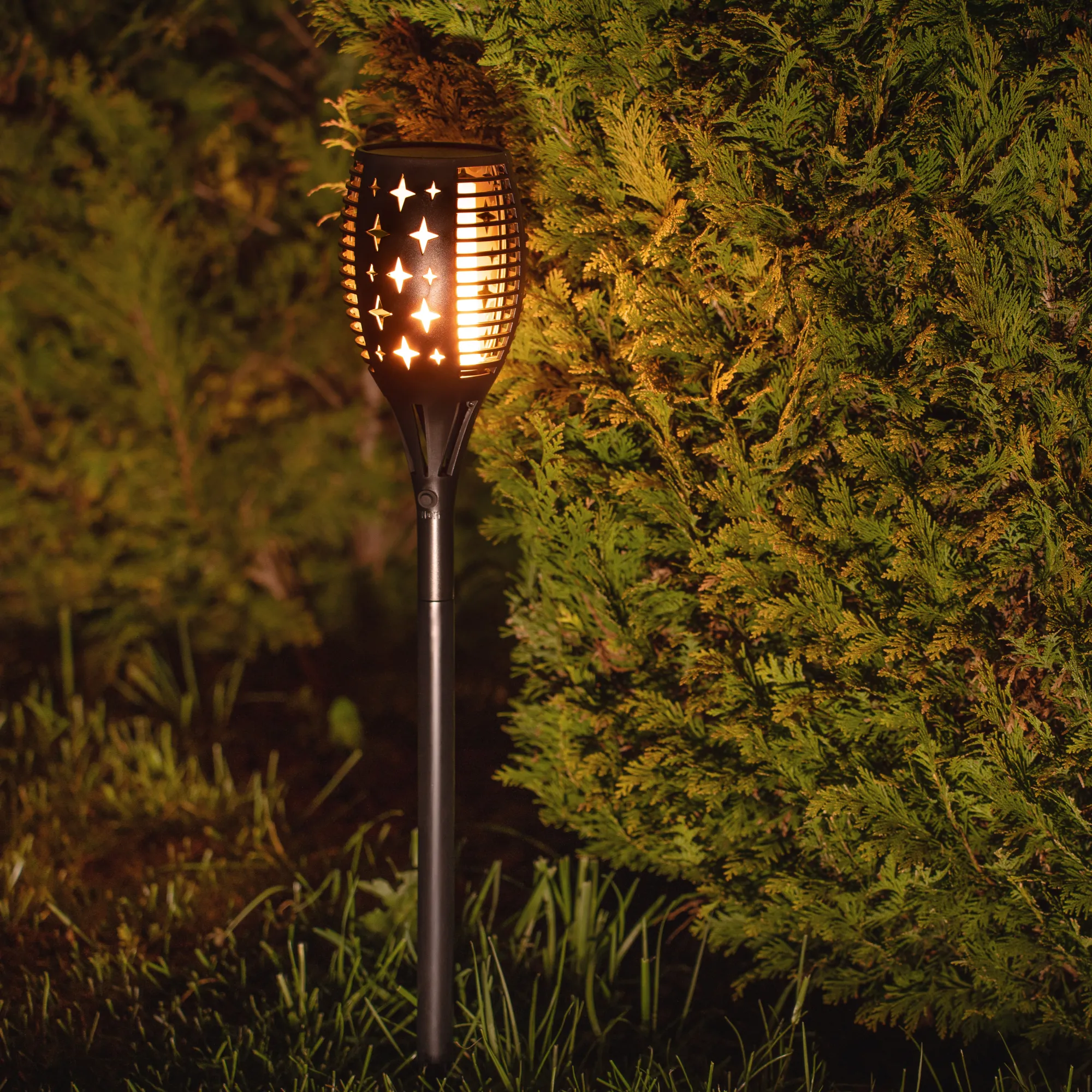 Moreland Solcellelampe flamme 96 LED lys