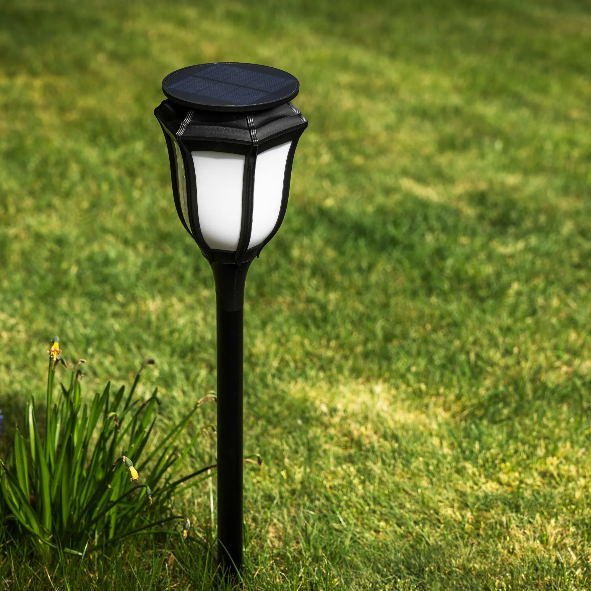 Moreland Solcellelampe LED lys med flammeeffekt
