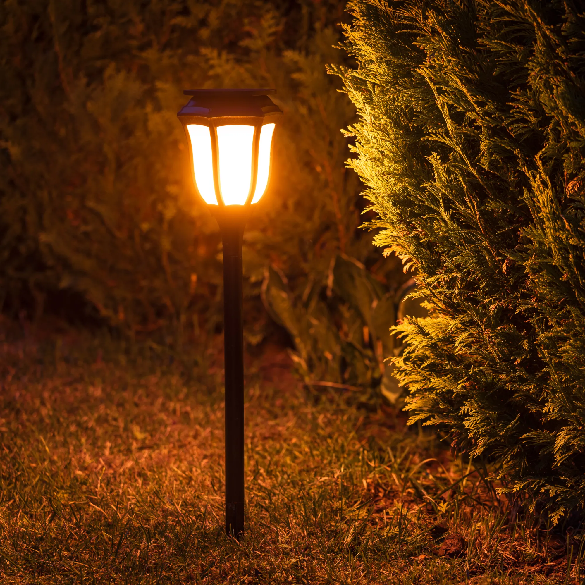 Moreland Solcellelampe LED lys med flammeeffekt