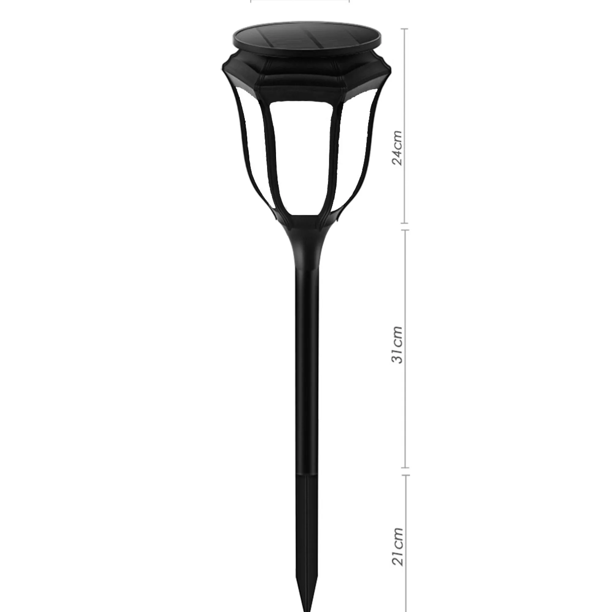 Moreland Solcellelampe LED lys med flammeeffekt