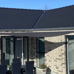 Moreland Solsejl antracitgrå LUX 5x5x7,1m