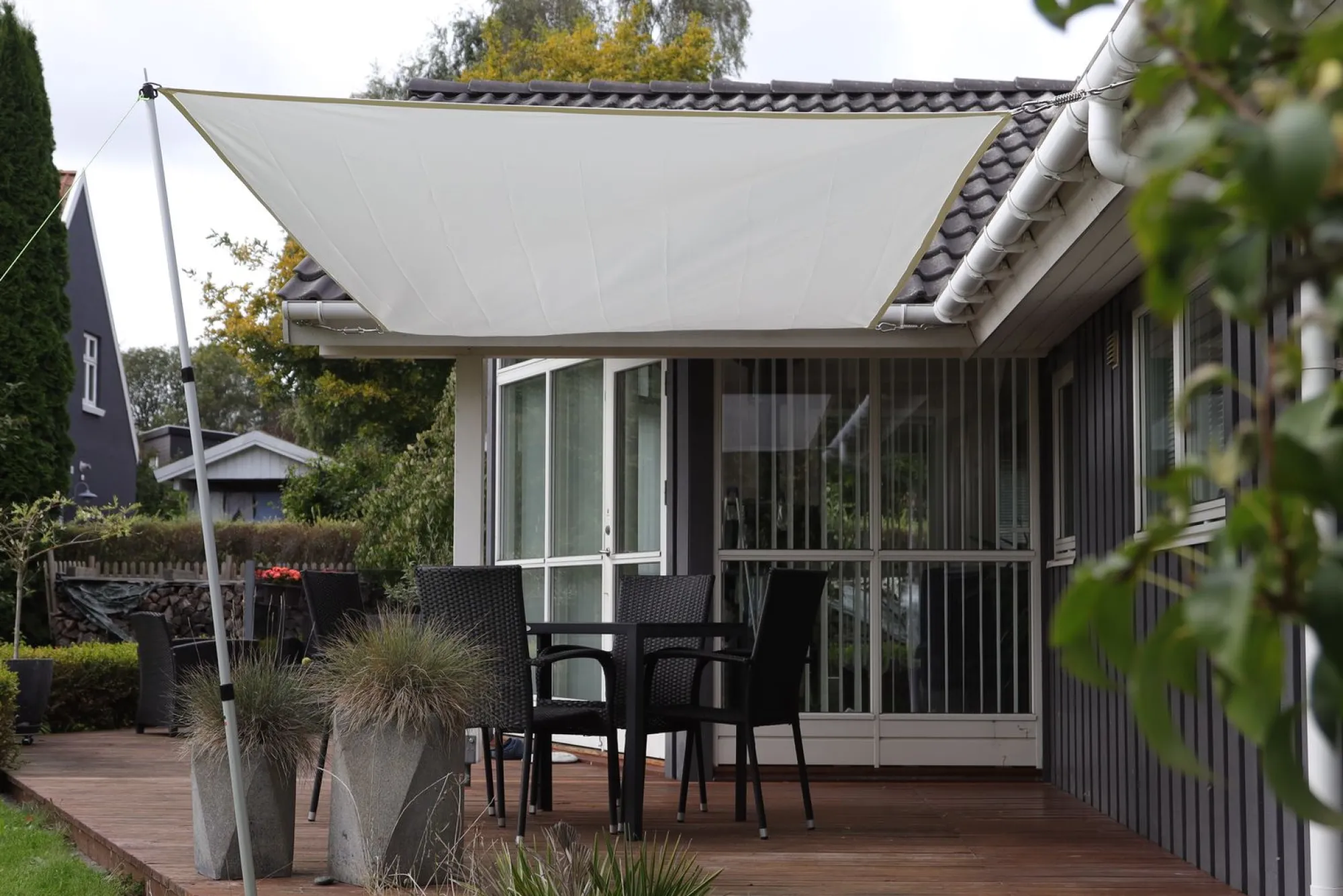 Moreland Solsejl creme LUX 5x5m