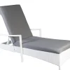 Homeville Solseng polyrattan hvid/grå