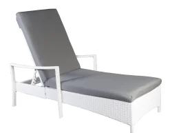 Homeville Solseng polyrattan hvid/grå