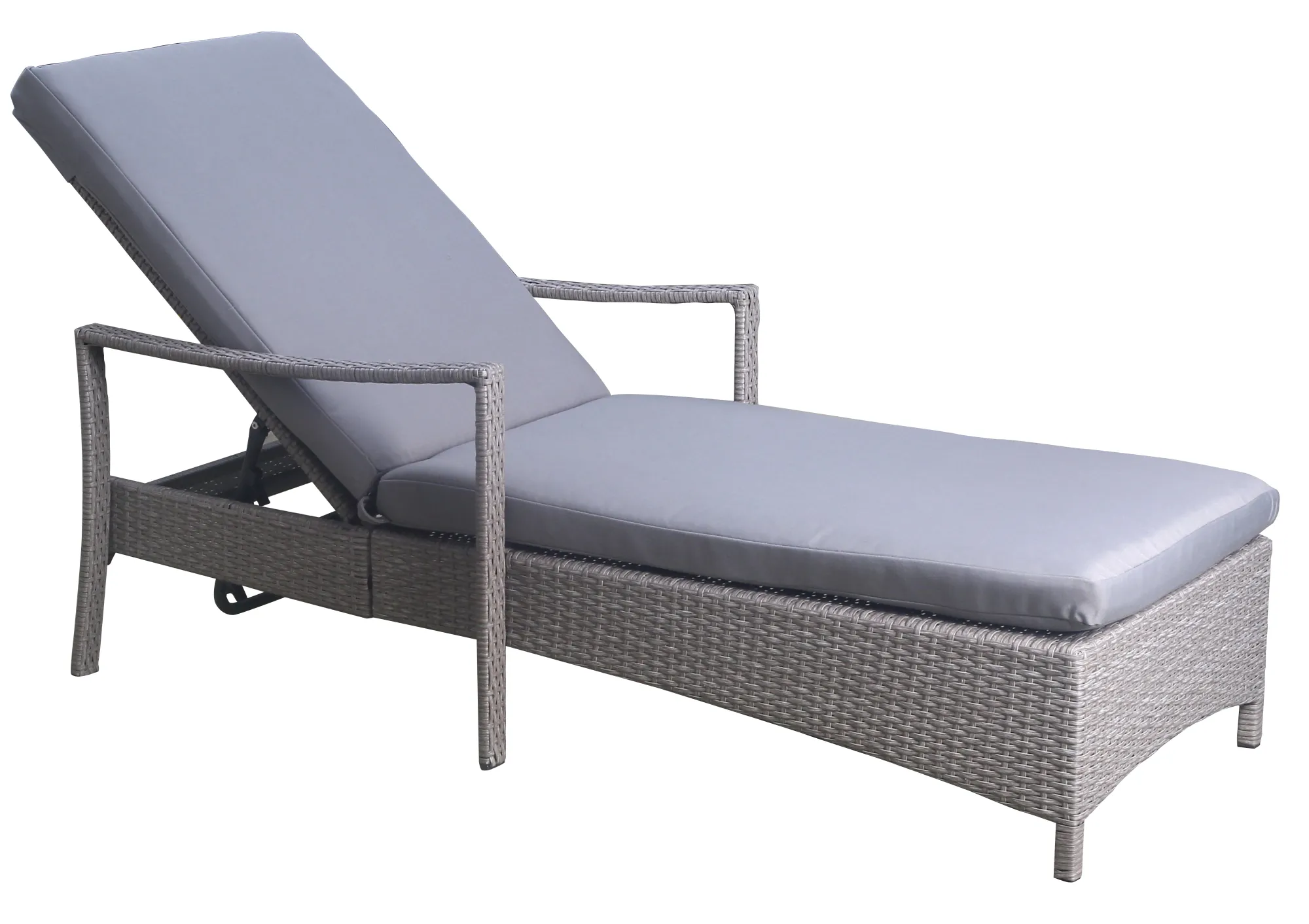 Homeville Solseng polyrattan natur/grå
