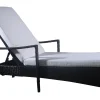 Homeville Solseng polyrattan sort/hvid