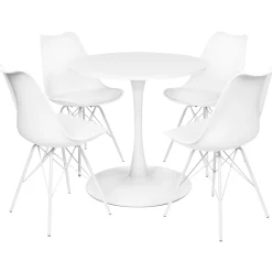 Homeville Spisebordssæt Verona/Mads hvid