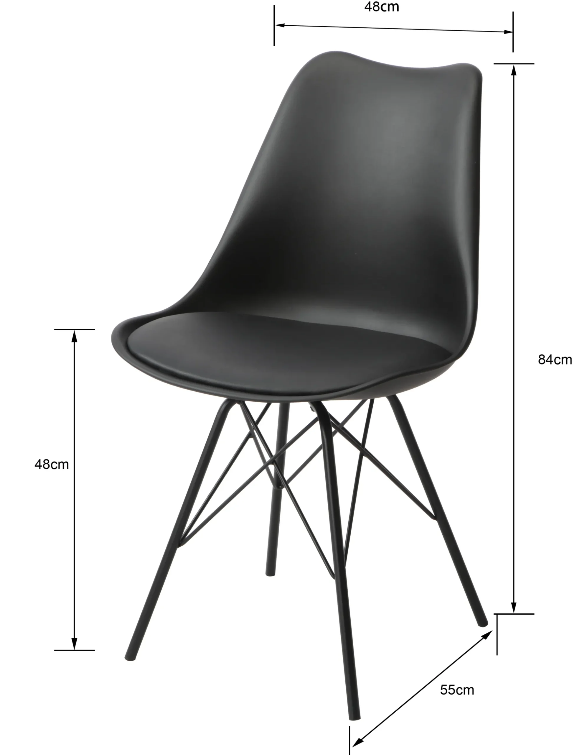 Homeville Spisebordssæt Verona/Mads sort