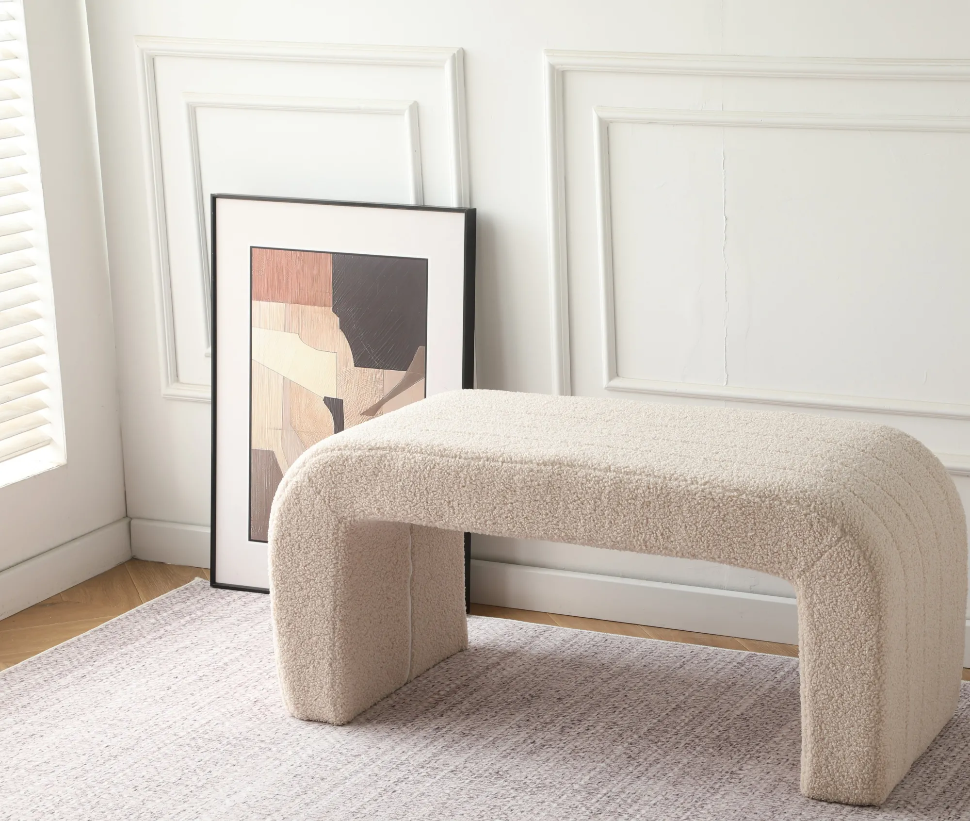 Homeville Stella teddystof beige