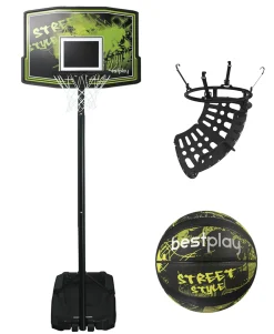 Bestplay Street Junior basketballstander + Ball return + Basketball