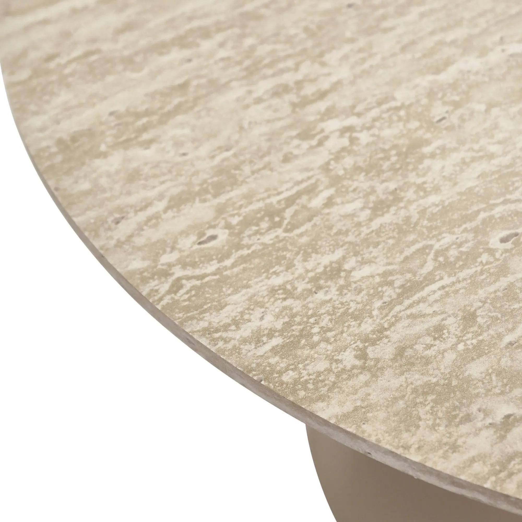 Furnhouse Tango sofabord beige travertin ø45x50cm