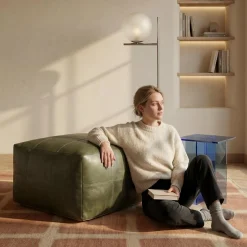 Furnhouse Tenna læder grøn