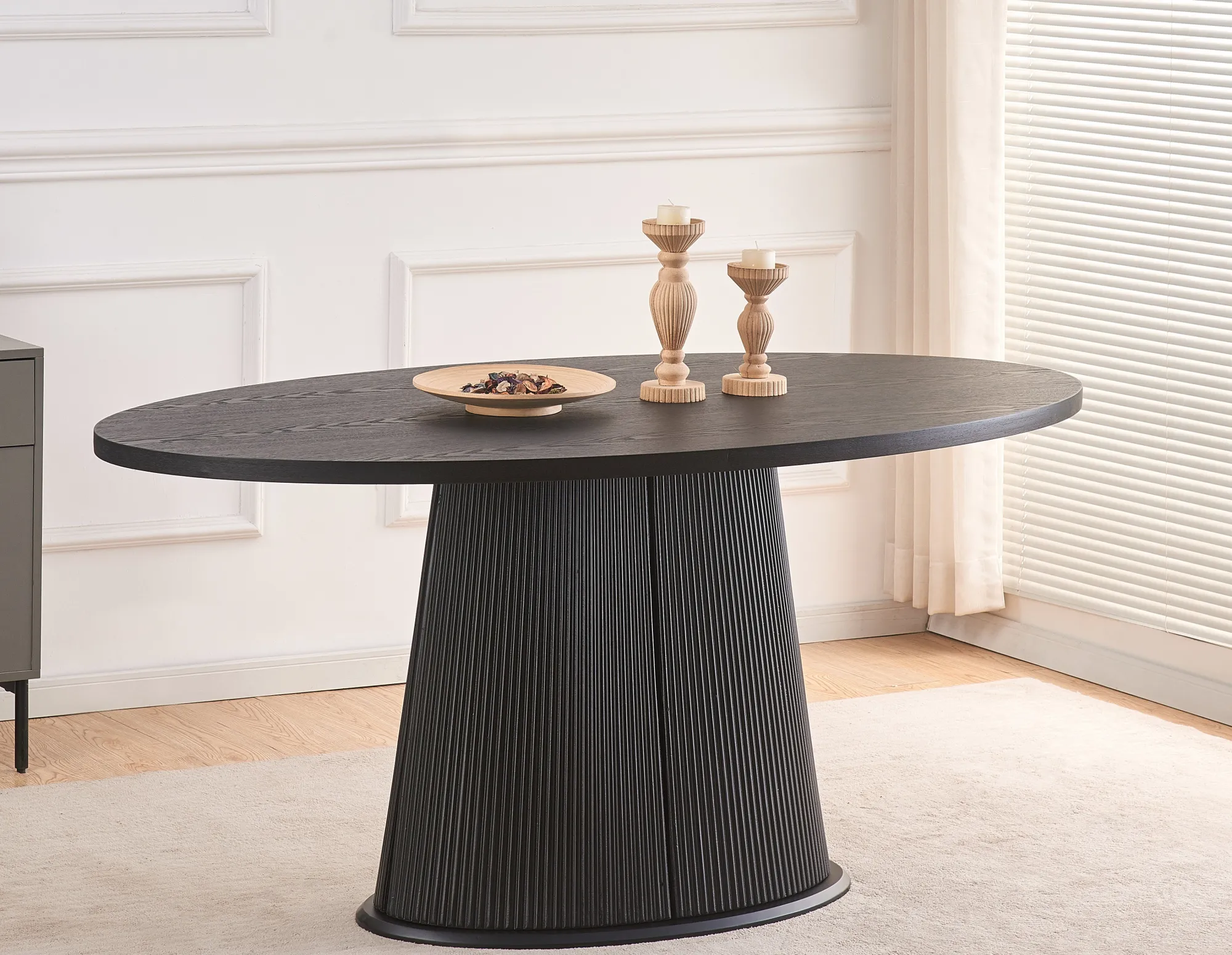 Homeville Tirana 160x90x75cm eg sort/sort