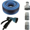 Moreland Ultra fleksibel vandslange 20m + sprøjtepistol + hanekobling + 2x slangekobling