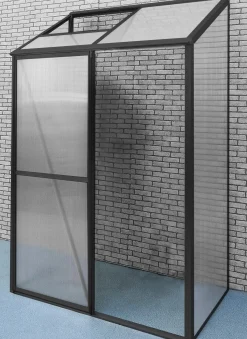 Moreland Vægdrivhus poly sort 64x126x191cm