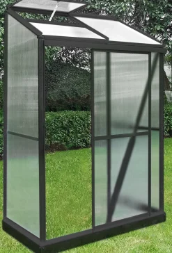 Moreland Vægdrivhus poly sort 68x128x185cm