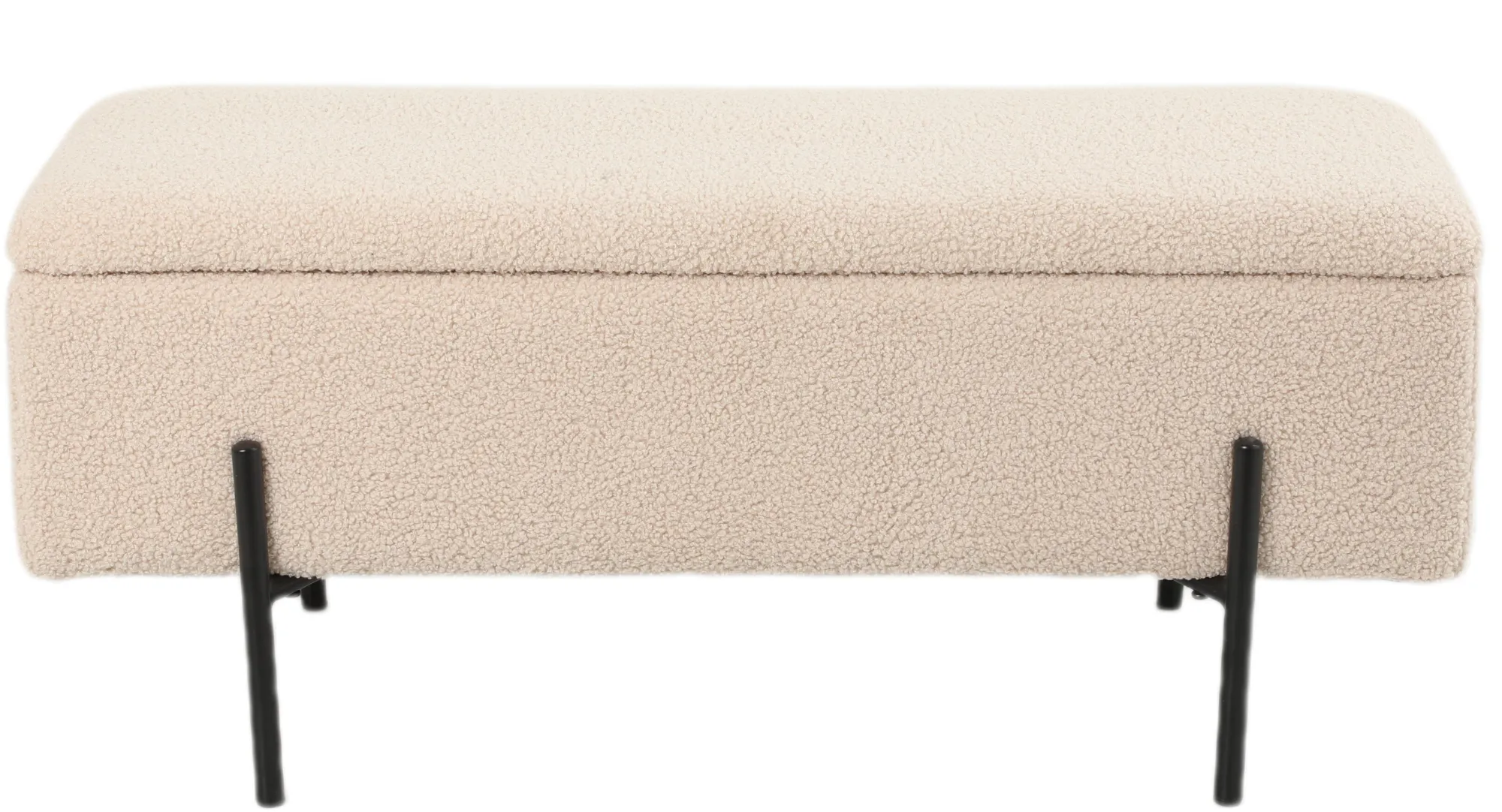 Homeville Vibe med opbevaring teddystof beige/sort