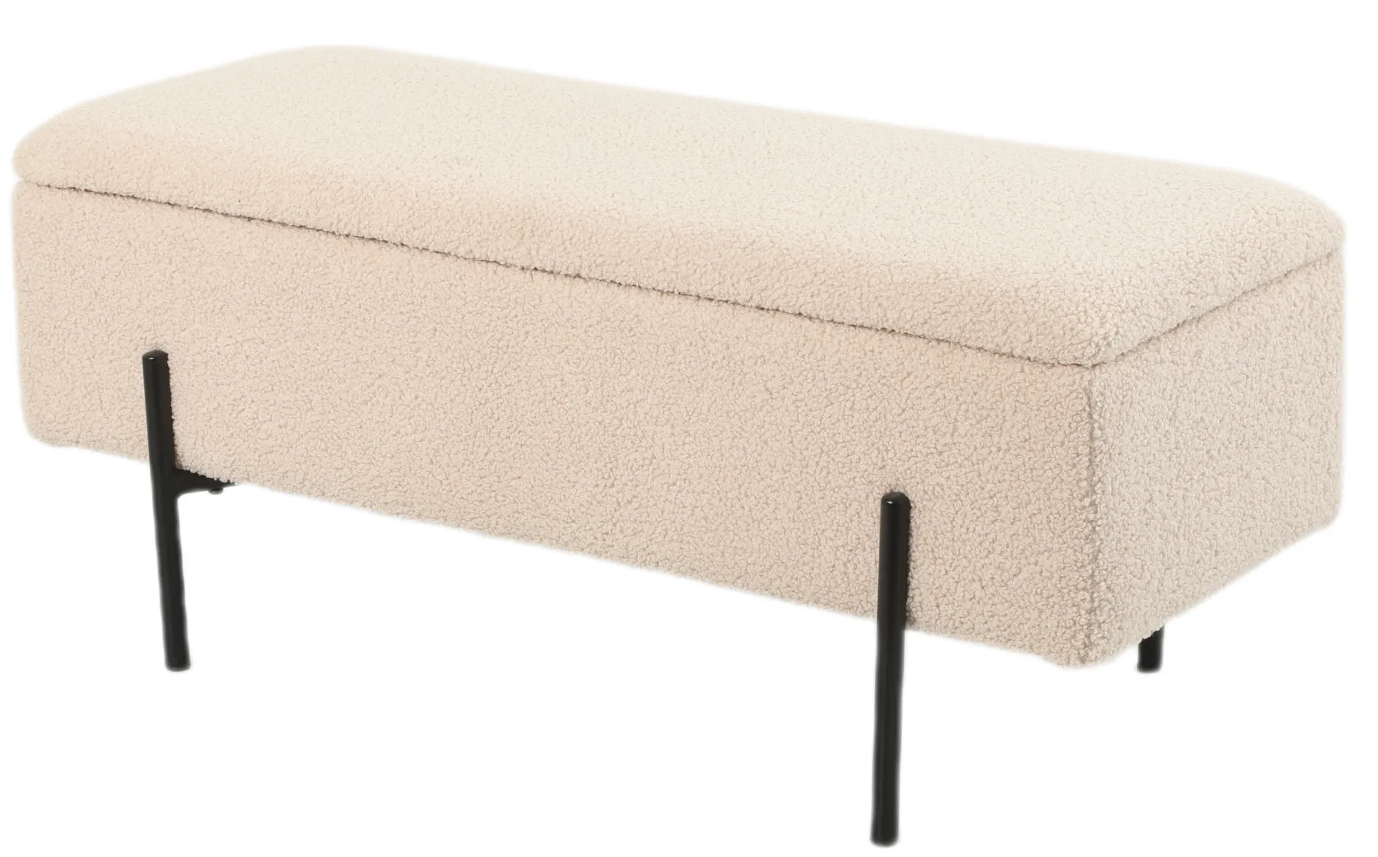 Homeville Vibe med opbevaring teddystof beige/sort