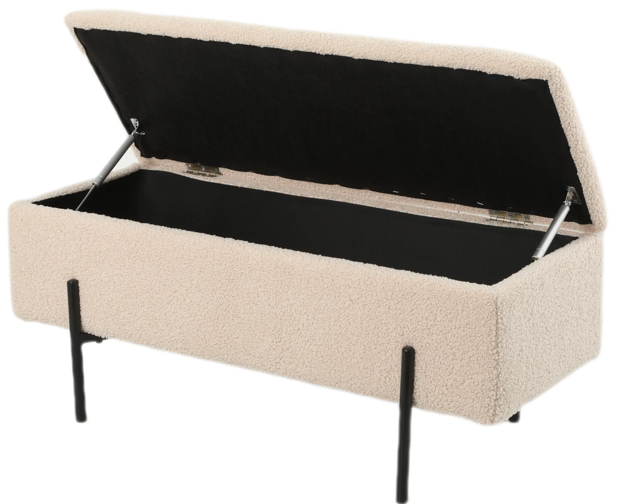 Homeville Vibe med opbevaring teddystof beige/sort