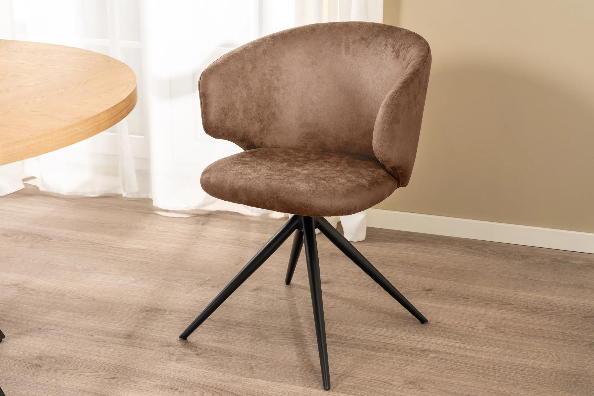 Homeville Victoria med drejefunktion suede brun