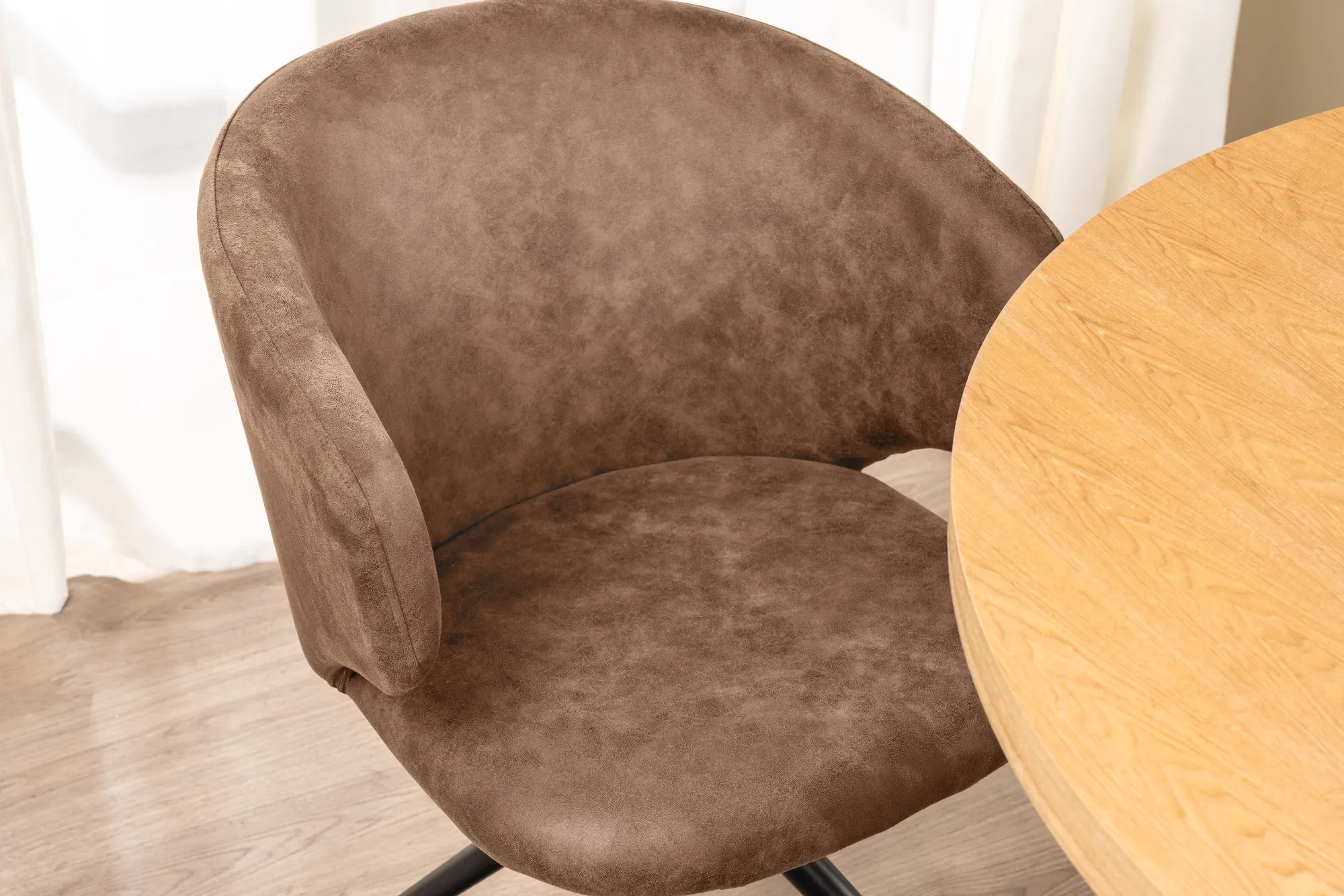 Homeville Victoria med drejefunktion suede brun