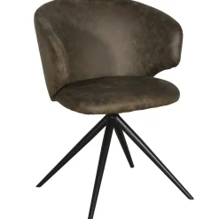 Homeville Victoria med drejefunktion suede mørkebrun