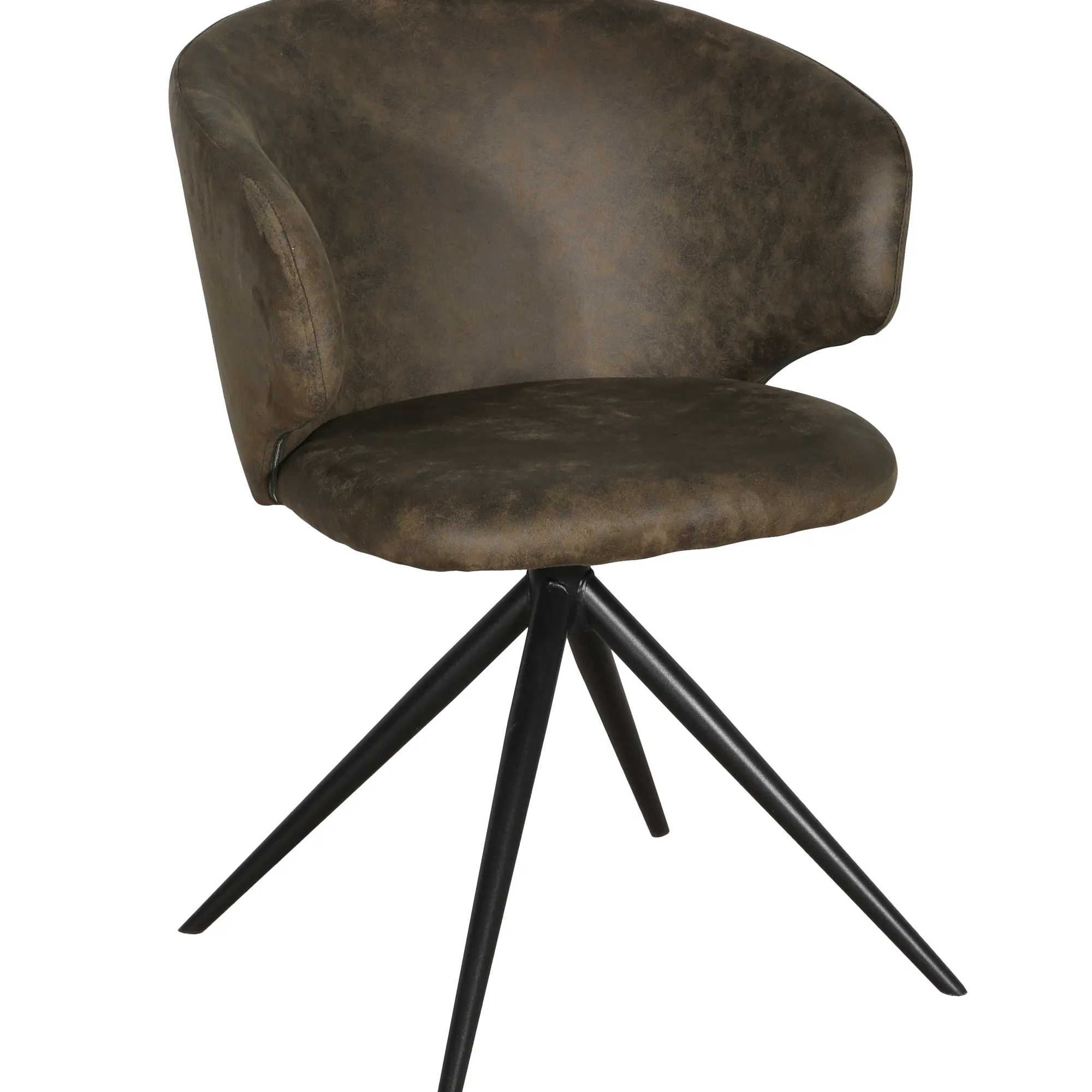 Homeville Victoria med drejefunktion suede mørkebrun