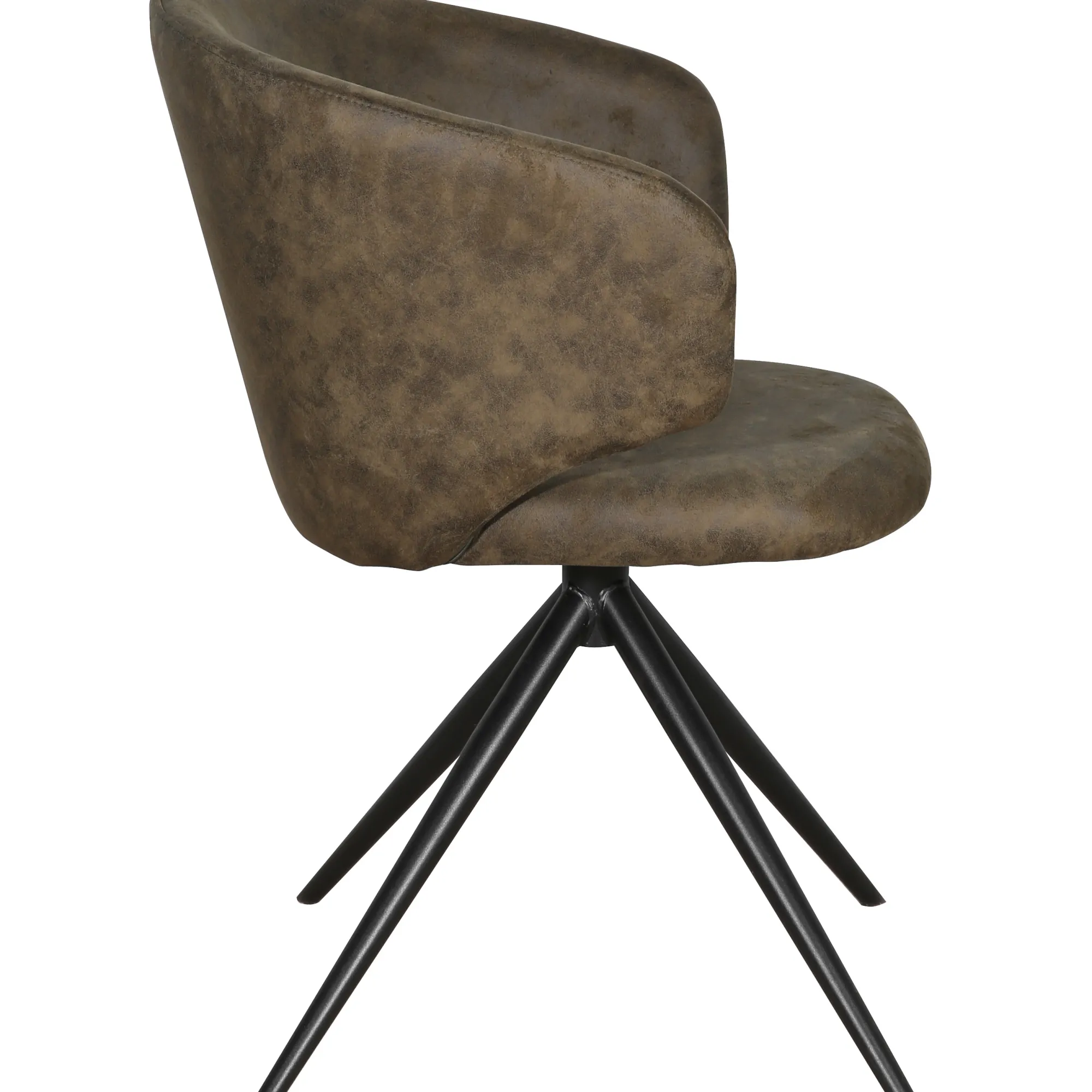 Homeville Victoria med drejefunktion suede mørkebrun