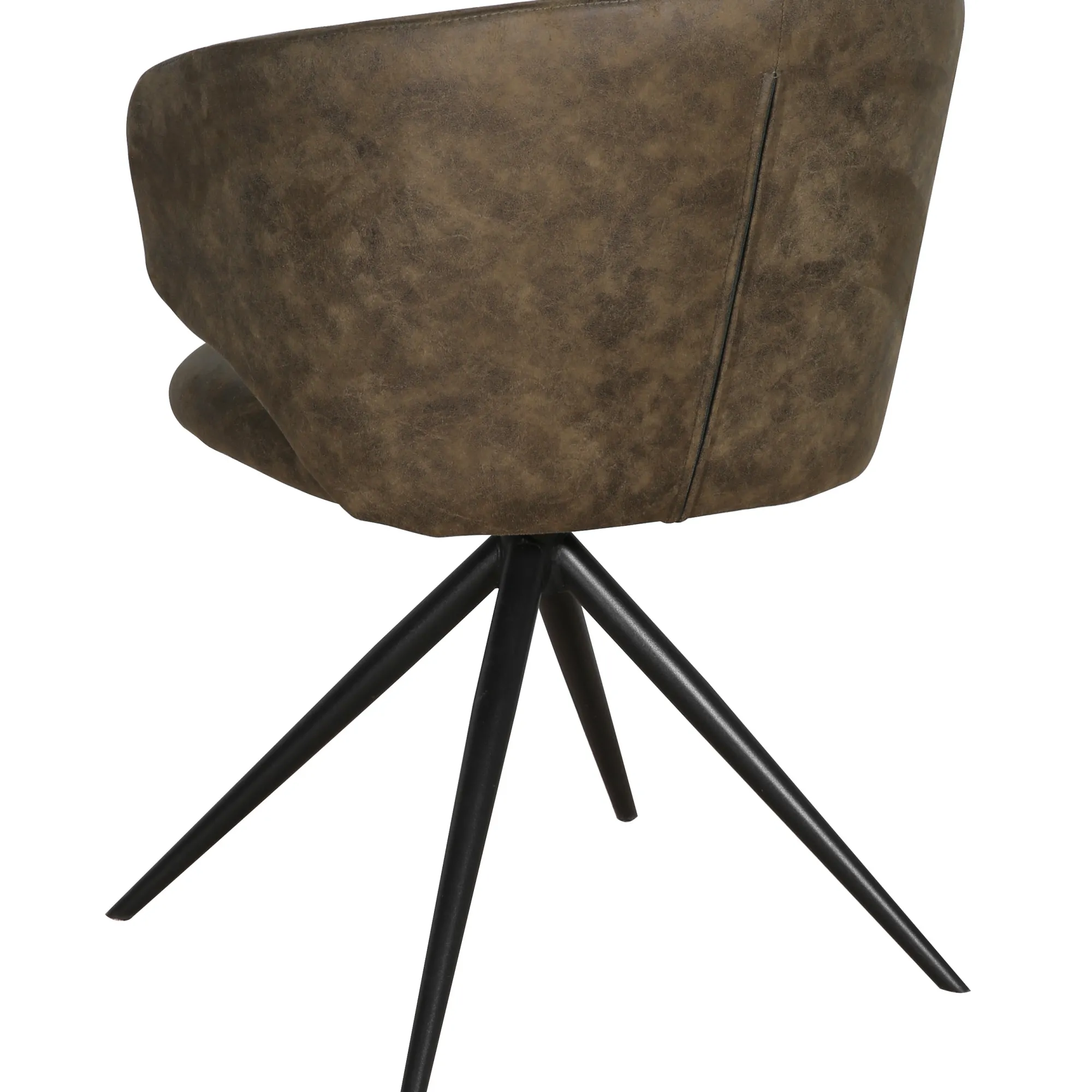 Homeville Victoria med drejefunktion suede mørkebrun