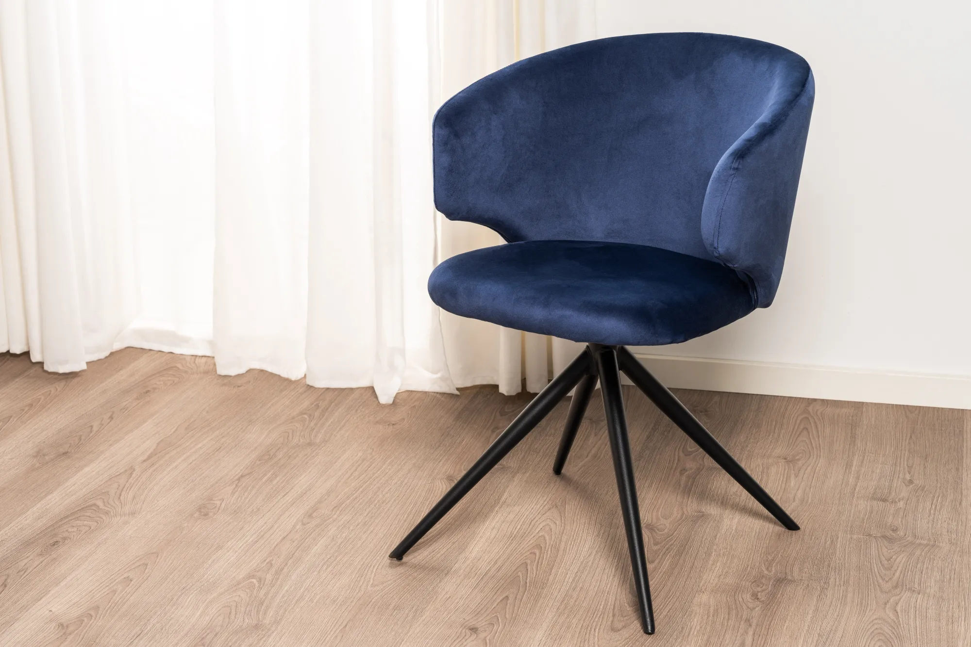 Homeville Victoria med drejefunktion velour blå