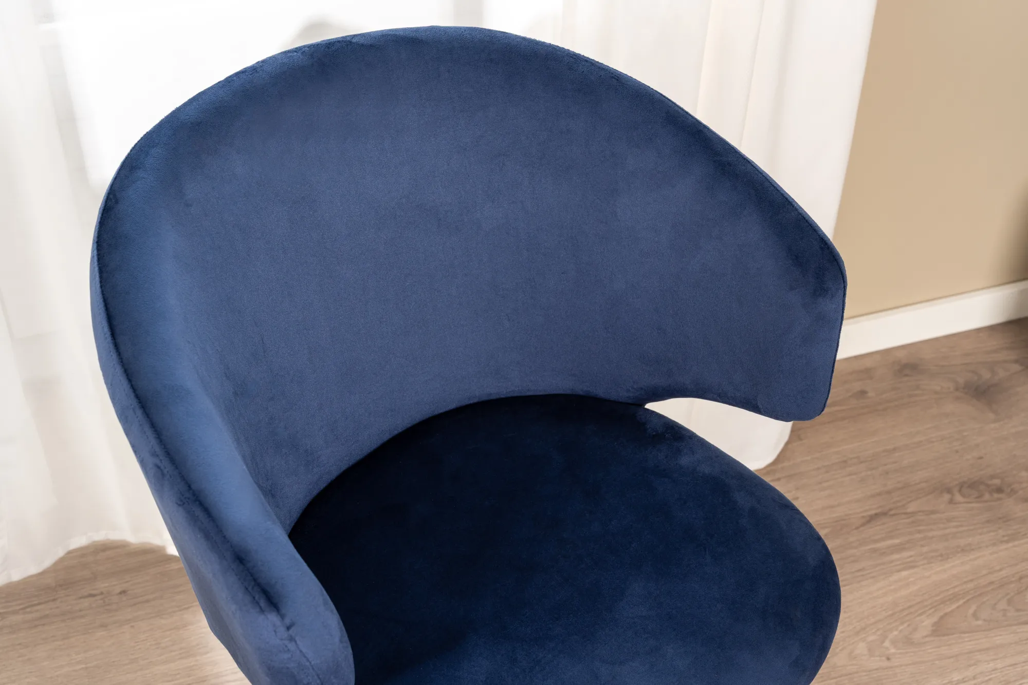 Homeville Victoria med drejefunktion velour blå
