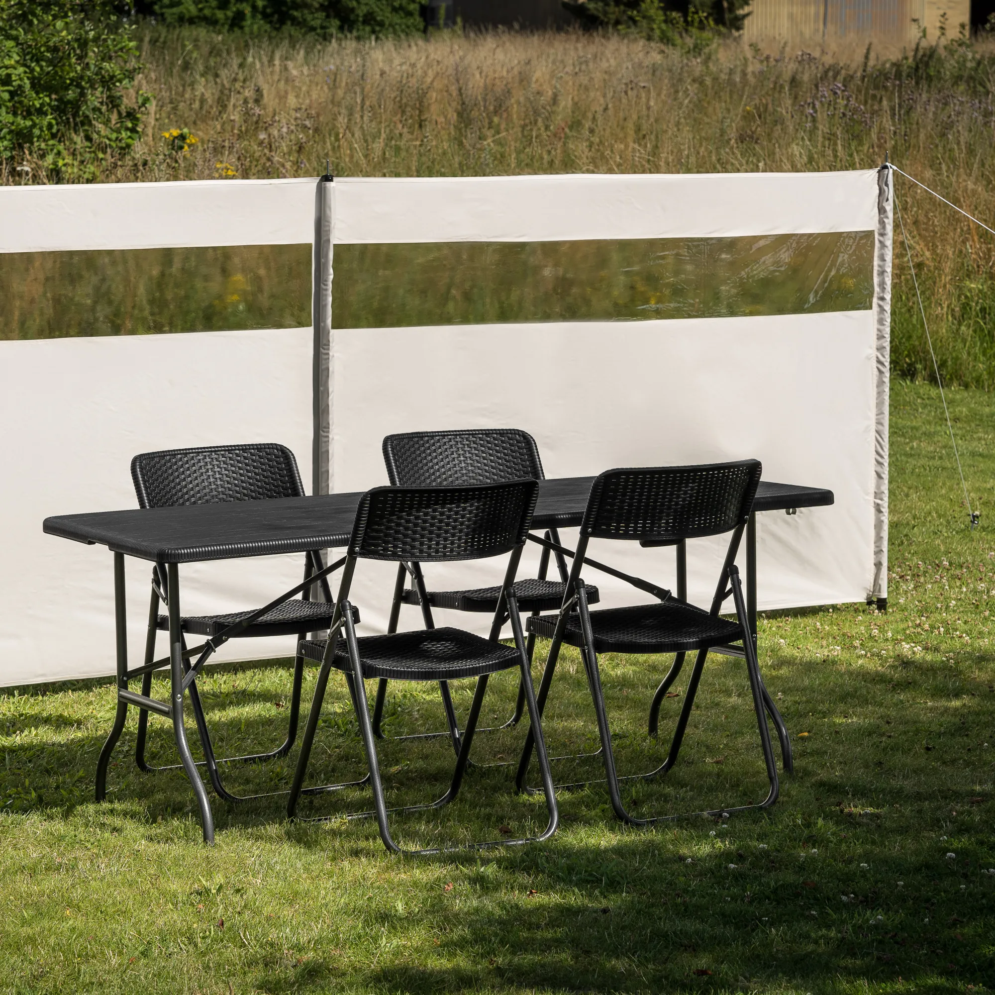 Moreland Vindsejl creme med vindue 500x140cm
