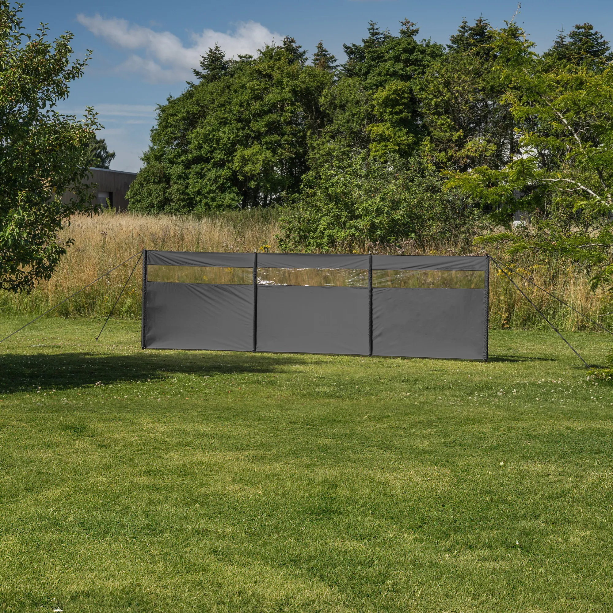 Moreland Vindsejl grå med vindue 400x140cm