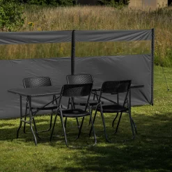 Moreland Vindsejl grå med vindue 400x140cm