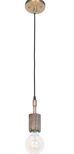 Homeville Wooden pendel gold